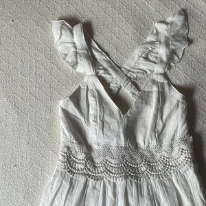 White maxi dress